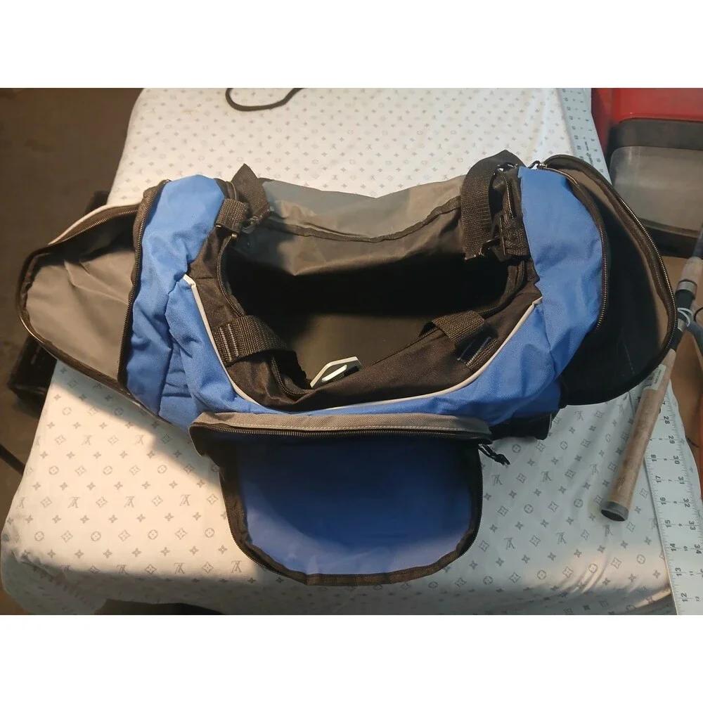Penske Black/Blue carry bag w strap, handle, Pocket Rare Find Clean
